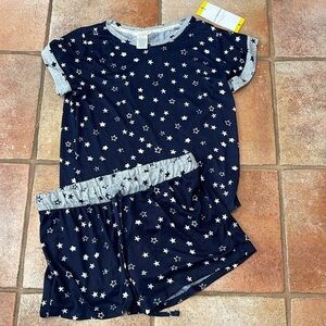 Lucky brand, stars pajama short set
